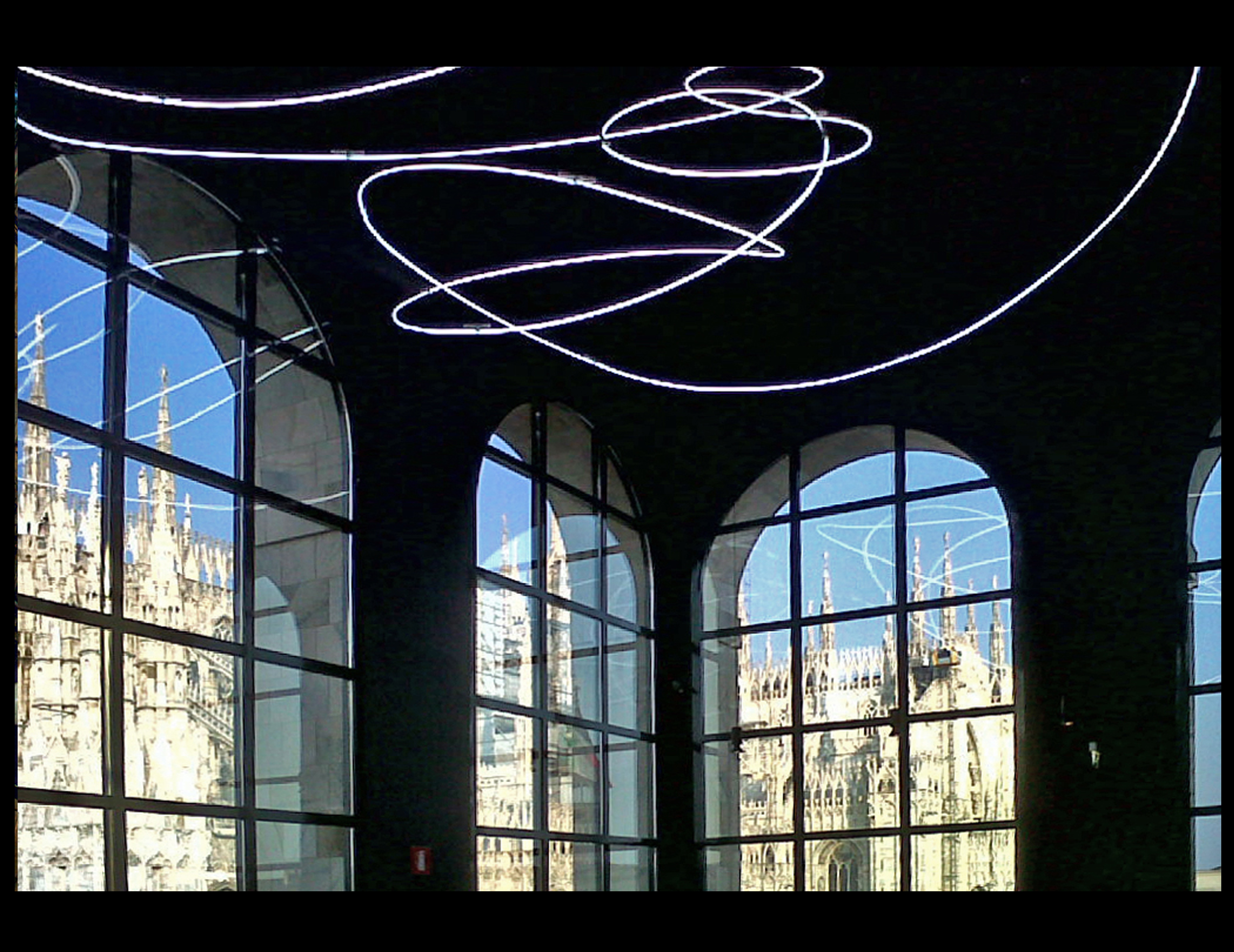 Neon Structure by Lucio Fontana, Museo del Novecento