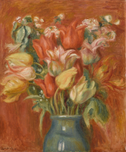 Auguste Renoir, Bouquet de tulipes,1905 circa, oil on canvas