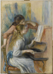 Auguste Renoir, Jeunes filles au piano, 1892 circa, oil on canvas