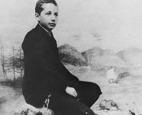 Einstein in 1893, age 14