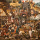Pieter Brueghel the Younger, The Proverbs, 1606-1607 oil on panel Stadsmuseum, Lier