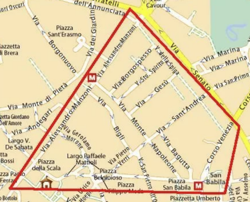 The Milan Fashion Quadrilateral
